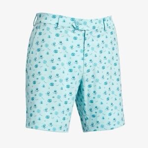 G/FORE 3D Icon Maverick 4-Way Stretch Golf Shorts Marine Skull & T's Sz 30 New